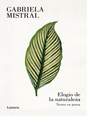 cover image of Elogio de la naturaleza